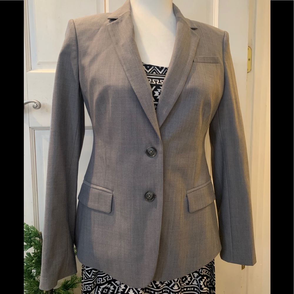 Banana Republic grey wool blend blazer size MP